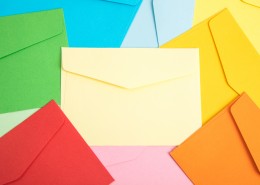 Coloured envelopes picture